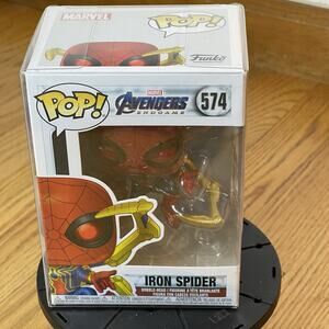 Iron Spider 574 Avengers End Game Funko Pops! W/ Protector